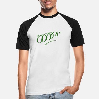 Kringel Grüner Kringel - Männer Baseball T-Shirt