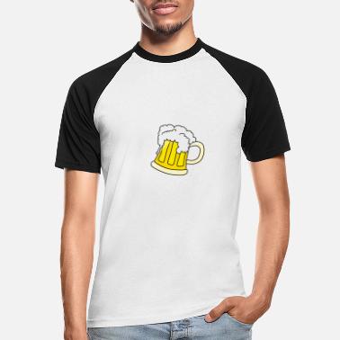 I Love Beer I love beer - Männer Baseball T-Shirt