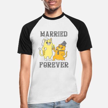 Avioliitto Häät avioliitto avioliitto avioliitto naimisissa - Miesten baseballpaita