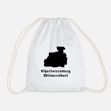 Charlottenburg-wilmersdorf Berlin district Charlottenburg-Wilmersdorf black - Drawstring Bag