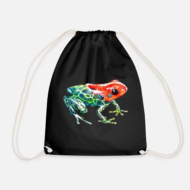 Nature Frog with a red head - Drawstring Bag