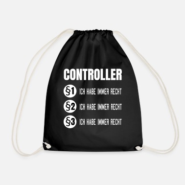 Office Humour Controller Controlling Business Administration Gift Idea - Drawstring Bag