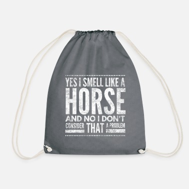 Fan Horse riding rider gift horse pony horse dressage - Drawstring Bag
