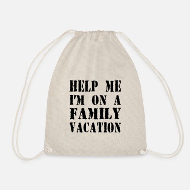 Camping Family Vacation - Drawstring Bag
