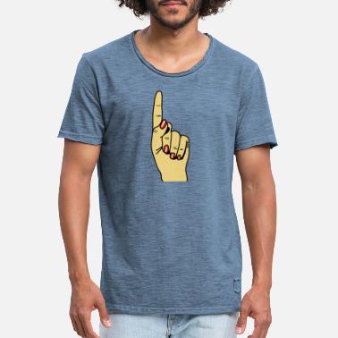 Zeigefinger zeigefinger - Männer Vintage T-Shirt