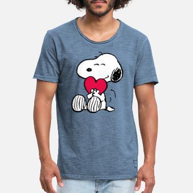 Peanuts Snoopy Amour Cadeau Saint-Valentin - T-shirt vintage Homme