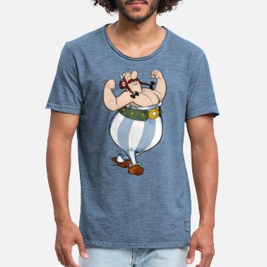 Asterix &amp; Obelix Happy - Koszulka męska vintage