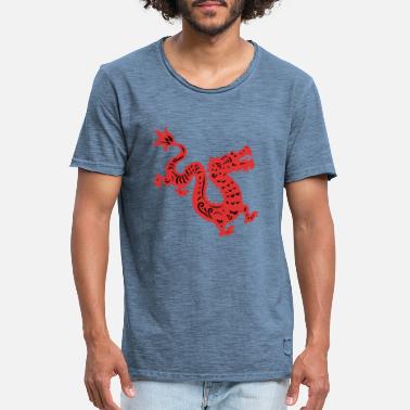 Dragon Rouge Dragon rouge - T-shirt vintage Homme