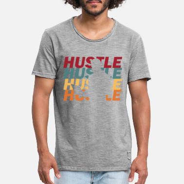 Workaholic Hustle workaholic - Koszulka męska vintage