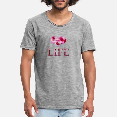 Sydän Elämä Sydän Elämä Herz - Miesten vintage t-paita