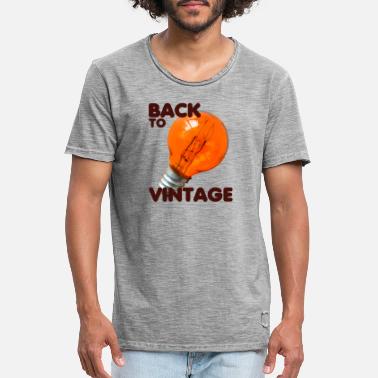 Vintage vintage gloeilamp - Mannen vintage T-shirt