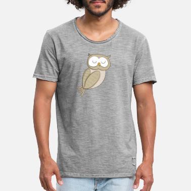 Nattugle nattugle - Vintage T-skjorte for menn