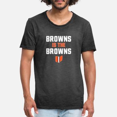 Cleveland Browns Ruskeat ovat ruskeat - Cleveland Browns - Miesten vintage t-paita