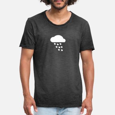Chmura Pierzasta Chmura deszczu - Koszulka męska vintage