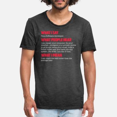 Web Software Entwickler - Männer Vintage T-Shirt