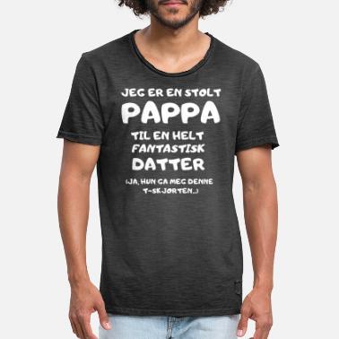 Fantastisk Jeg er en stolt pappa til en fantastisk datter - Vintage T-skjorte for menn