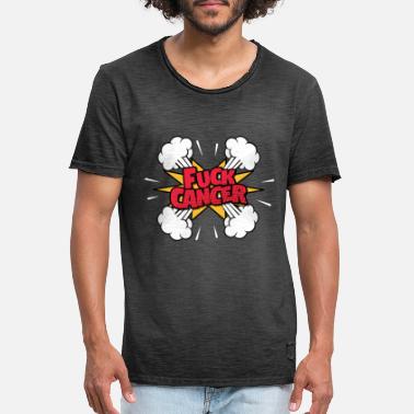 Kjempe Mot Kreft Et design mot kreft! - Vintage T-skjorte for menn