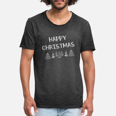 Happy Christmas Happy Christmas - T-shirt vintage Homme