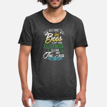 Biene Bienen Imker Geschenk - Männer Vintage T-Shirt