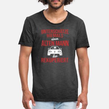 Mann Elektroauto Auto E-Auto - Männer Vintage T-Shirt
