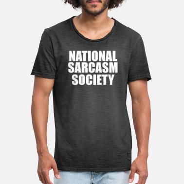 Kansalliset Kisat kansallisen sarkasmuksen hauska sanonta - Miesten vintage t-paita