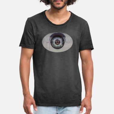 Obowiązek Zatrzymywania Danych oko - Koszulka męska vintage