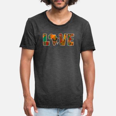 Africa Love Africa, African Black Pride, Africa Map - Men&#39;s Vintage T-Shirt