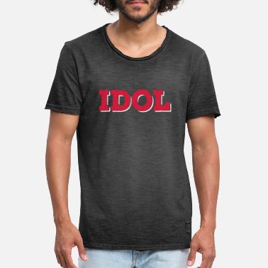 Idol idol - Vintage T-skjorte for menn