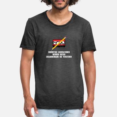 Bleistift Kassette und Bleistift - Männer Vintage T-Shirt