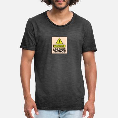 Warning warning - Men&#39;s Vintage T-Shirt