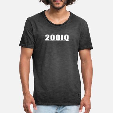 Iq 200 IQ - Koszulka męska vintage