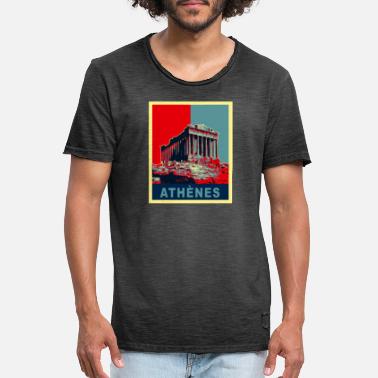Ateena Ateena - Miesten vintage t-paita