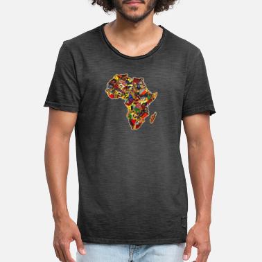 Afro AFRO - Männer Vintage T-Shirt