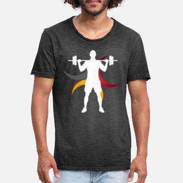 Hebend Hebende Silhouette Sportgeschenk - Männer Vintage T-Shirt