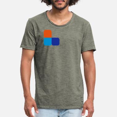 Blokk blokker - Vintage T-skjorte for menn