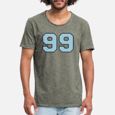 Nummer 99 JMC-Nummer (anpassbare Farben) - Männer Vintage T-Shirt