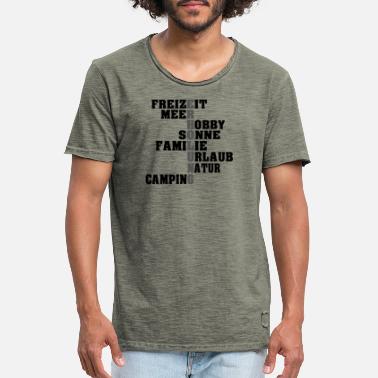 Erholung Kreuzworträtsel Erholung - Männer Vintage T-Shirt