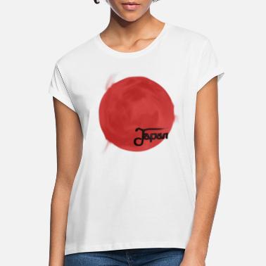 Kamikadze Japan Flag Artwork - Koszulka damska oversize