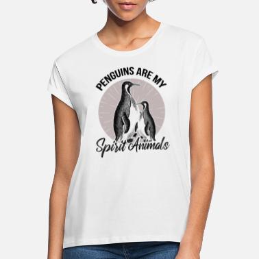 Zwierzątka Pingwin Duchowo Zwierzątka Antaktis Prezent - Koszulka damska oversize