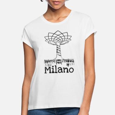 I Love Milan Drzewo życia Milano pomysł na prezent - Koszulka damska oversize