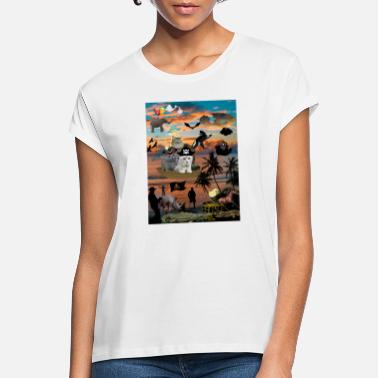 Trippy Trippy Cats - Frauen Oversize T-Shirt