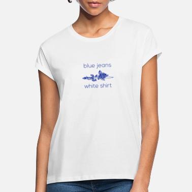 Lana Del Ray Blue jeans, white shirt - Women&#39;s Loose Fit T-Shirt