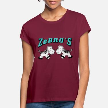 Zèbres Zèbre Zèbre 1- deux amis zèbres zèbres - T-shirt oversize Femme