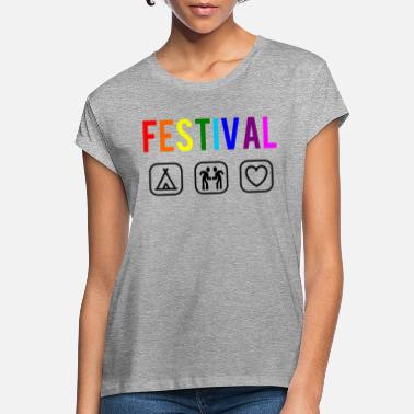 Festival festival - Oversize T-skjorte for kvinner