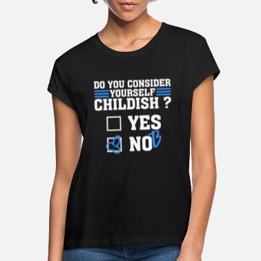 Nej Roligt ordstäv barnslig penis gåva - Oversize T-shirt dam