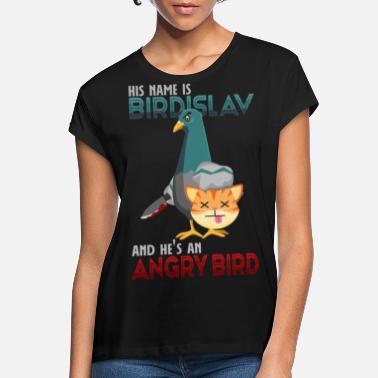 Wrekers Duif, kat, wreker, wraak, plezier, geschenk, vogel - Vrouwen oversized T-Shirt