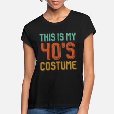 Nelikymppinen 40-luvun puku isoäiti - Naisten oversized t-paita