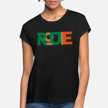 Rute rute - Oversize T-skjorte for kvinner