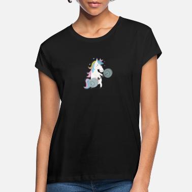 Funny Unicorn Funny Unicorn Gym - Koszulka damska oversize
