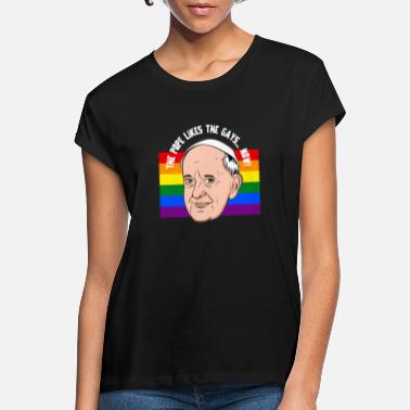 Papież Papież z dumy gejowskiej LGBT - Koszulka damska oversize